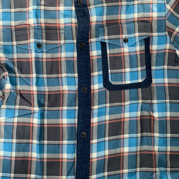 All Saints Plaid / Denim Shirt - Picture 4 of 5
